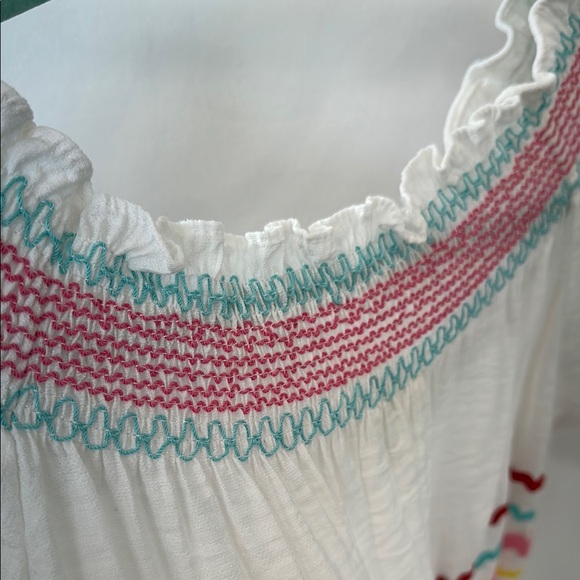 Colorful Ric Rac Trim Women's Top - Picture 4 of 6